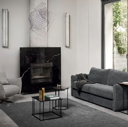 Divano Letto in tessuto Darwin di Calligaris