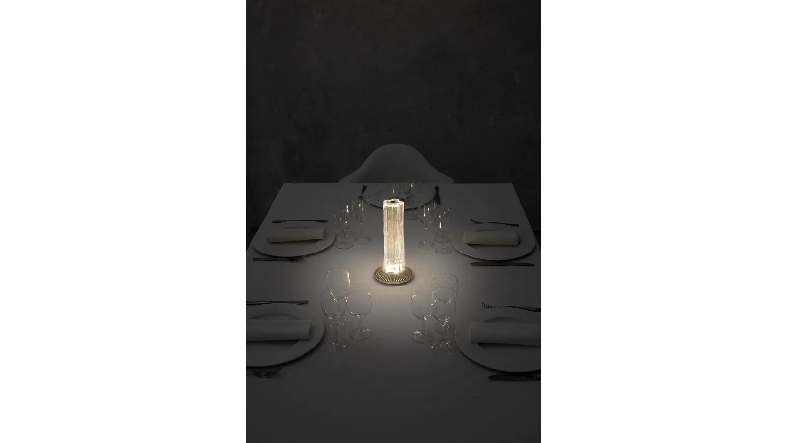 Lampada in vetro Briccola da tavolo di Vesoi