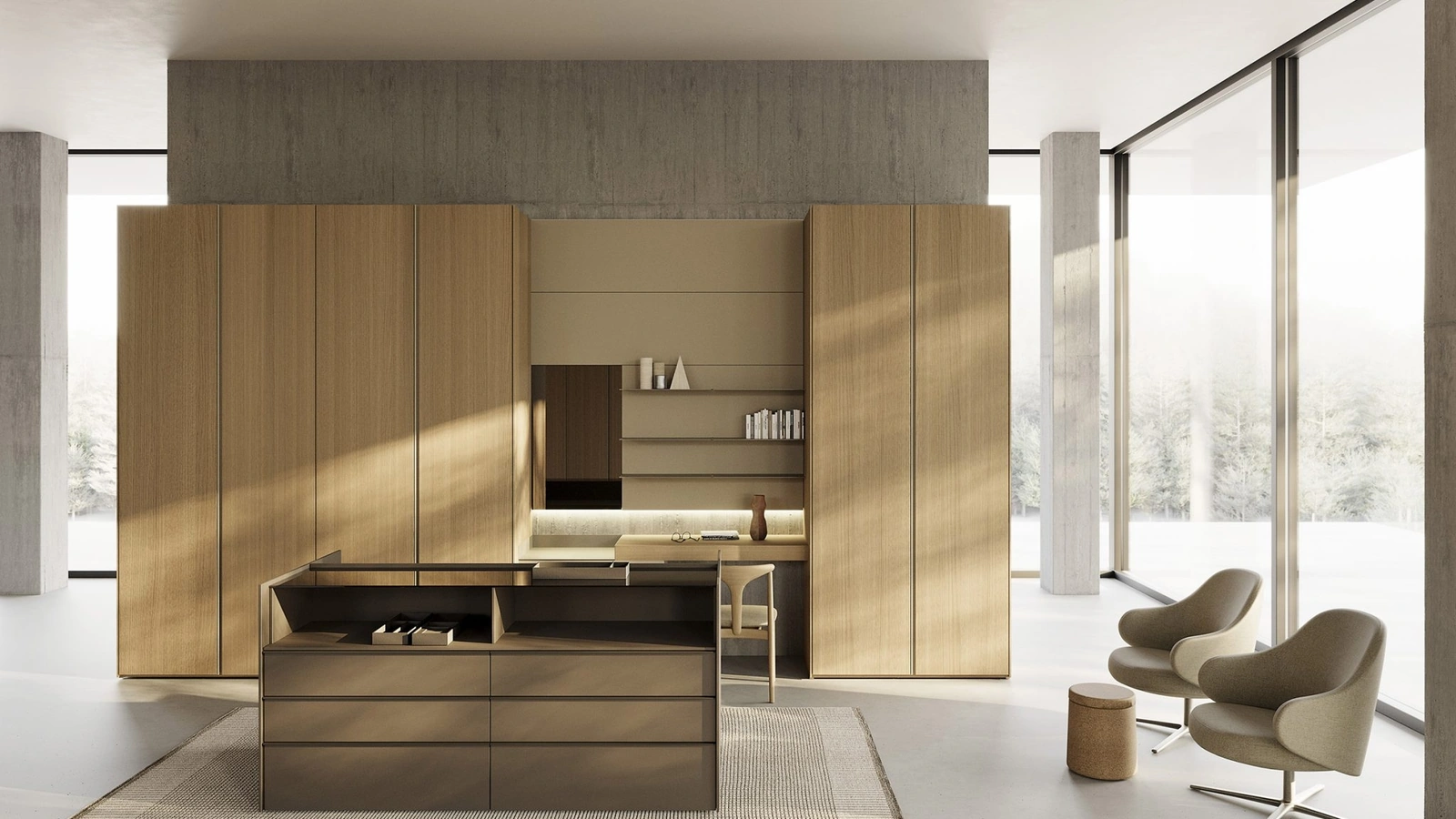 Armadio Aria Gola di Kristalia