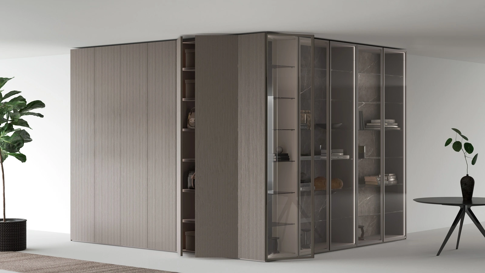 Armadio Freedhome con angolo esterno di Caccaro