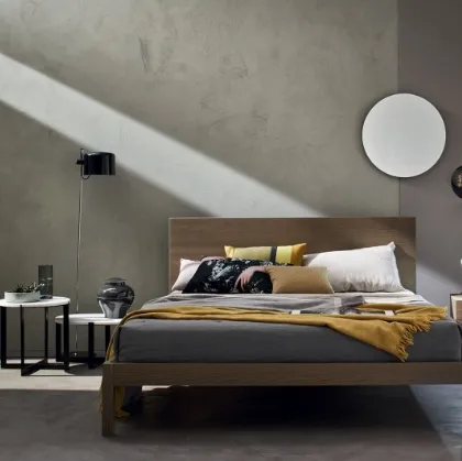 Letto in legno con testiera Bic di Ballancin
