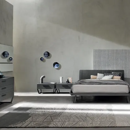 Letto in legno con testiera Dedalo di Ballancin