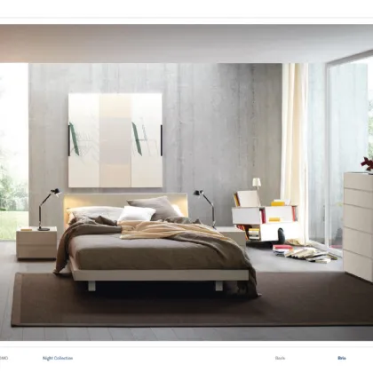 Letto in legno con testiera Brio di Sangiacomo