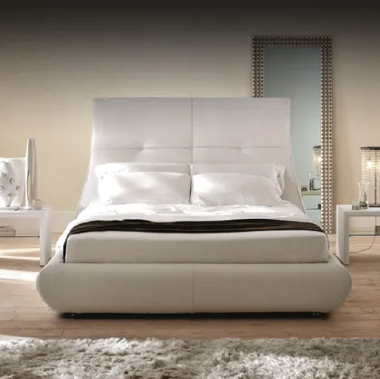 Letto Matisse con testiera importante e box contenitore di Cattelan Italia