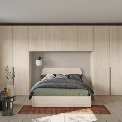 Letto con testiera Virgo di Colombini Casa