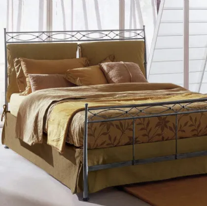 Letto matrimoniale in ferro battuto Eolo di Bontempi