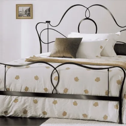 Letto in ferro battuto con testiera Marlen di Bontempi