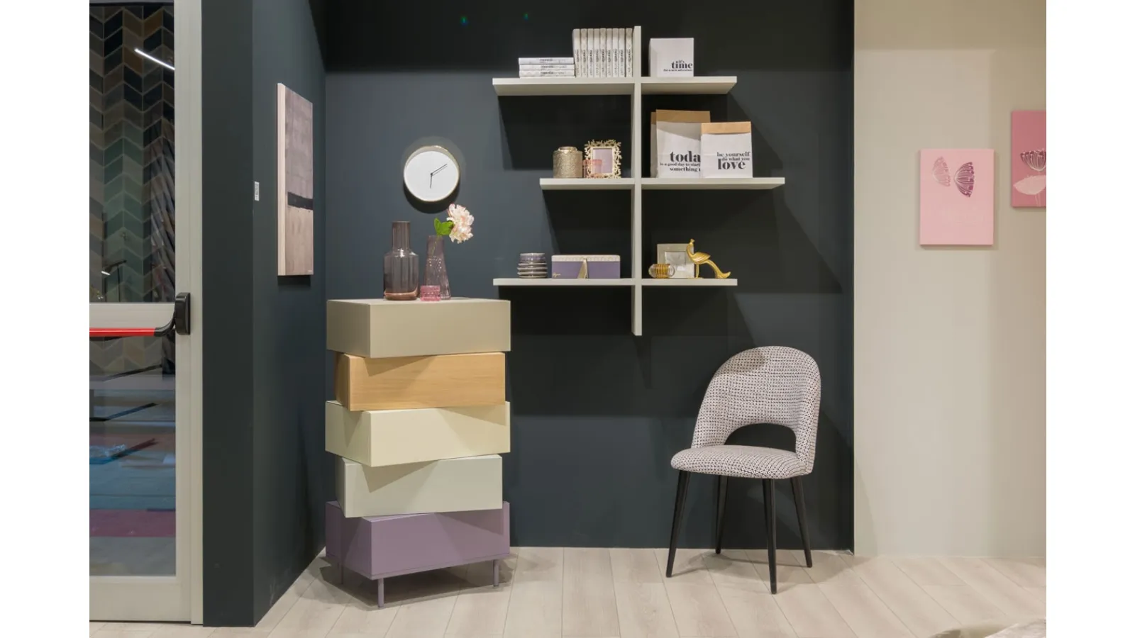 Libreria in laccato Flexa MC037 Moretti Compact