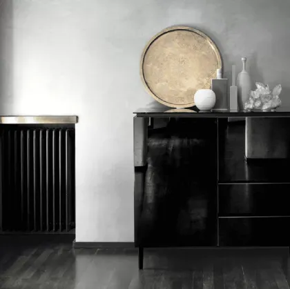 Madia Cosmopolitan in Cristallo laccato Nero di Bontempi