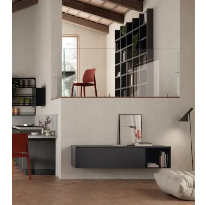 Madia sospesa Living Regola di Scavolini