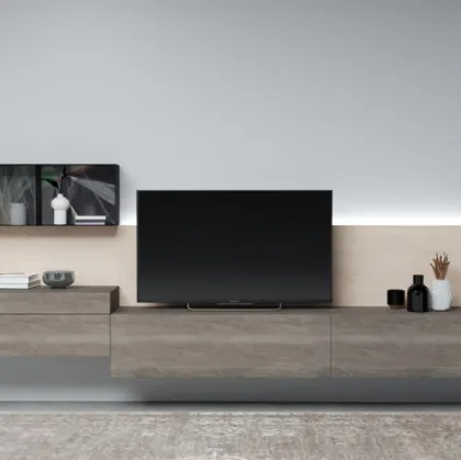 Mobile sospeso Living Zero 16 L35 in Rovere massello di Devina Nais