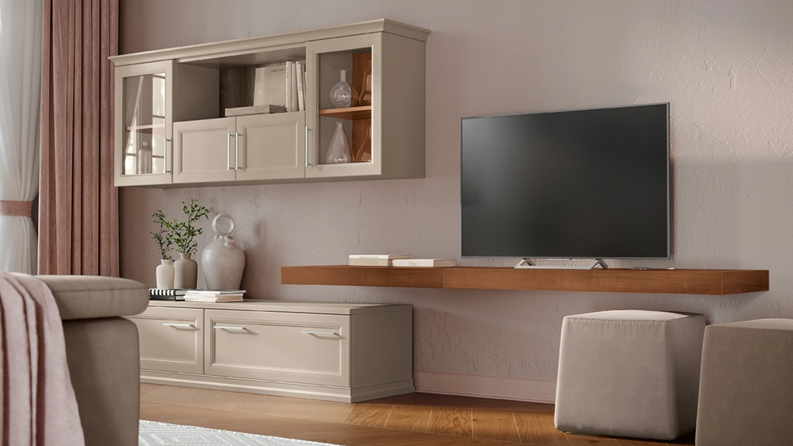 Parete Attrezzata Arcadia AS011 di Colombini Casa