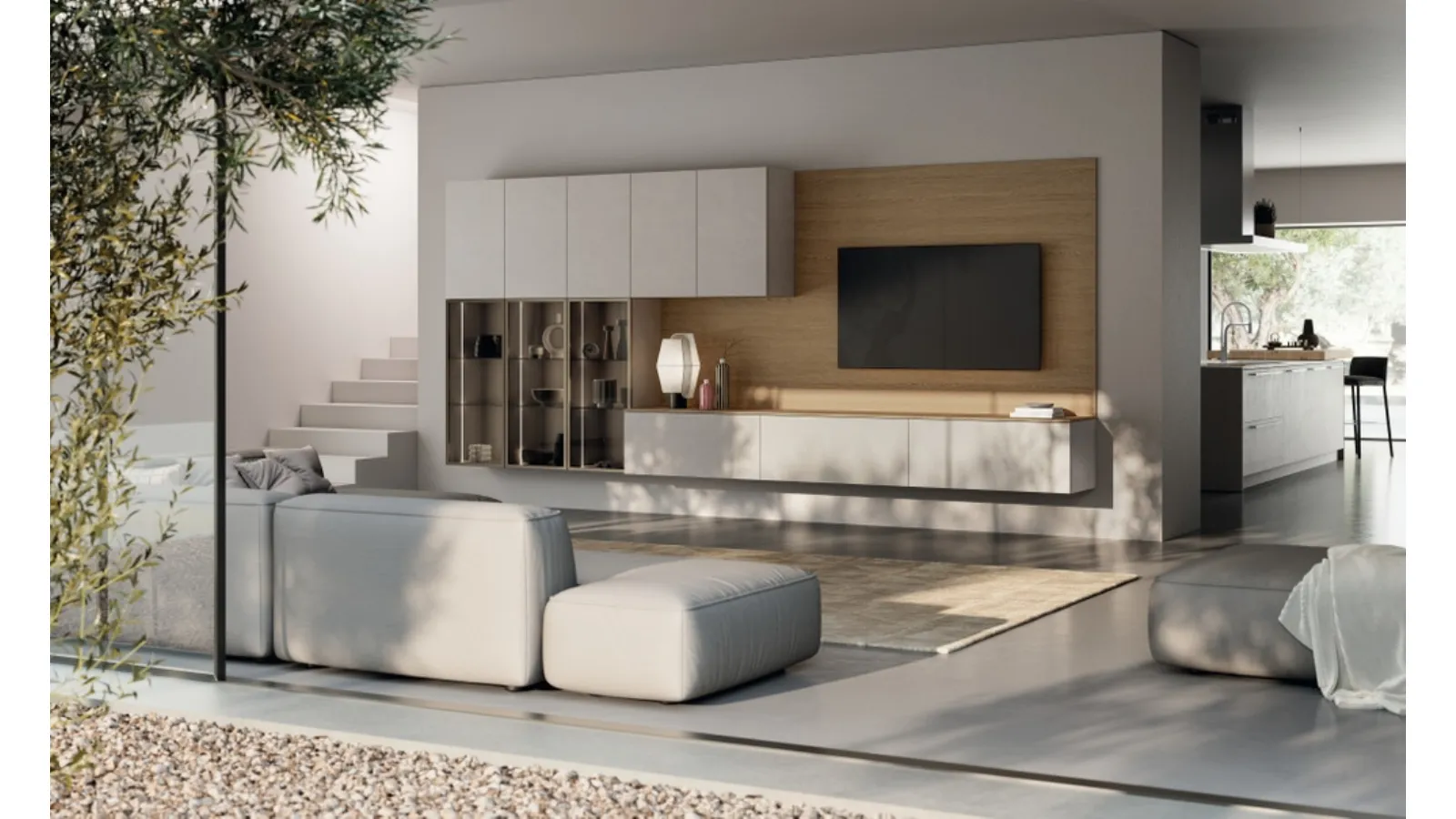 Parete Attrezzata Moda Living 01 di Scavolini