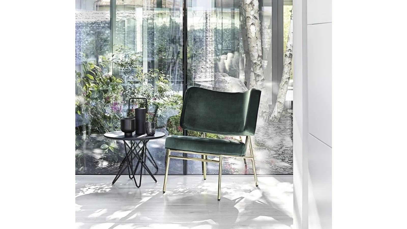 Poltroncina in tessuto Coco di Calligaris