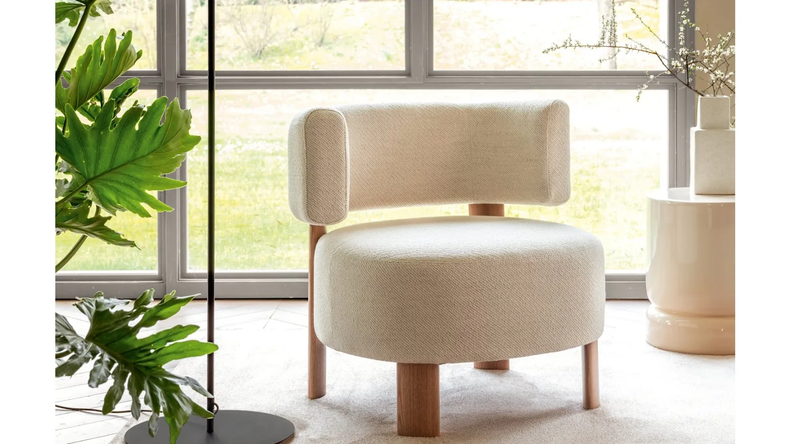 Poltroncina imbottita Glen di Calligaris