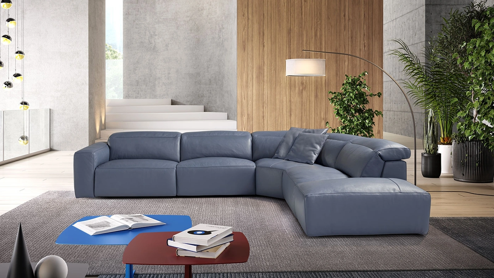 Divano relax in pelle Beverly di Egoitaliano