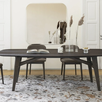 Sedia in pelle Abrey di Calligaris