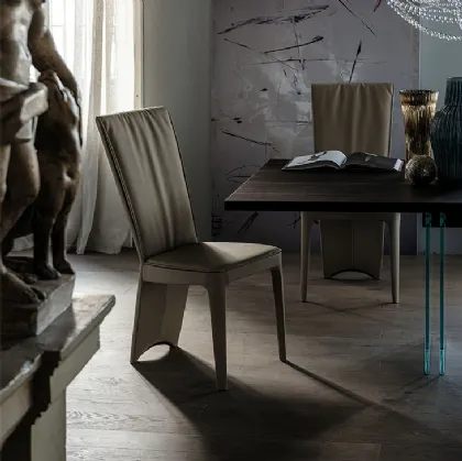 Sedia in tessuto con schienale alto Aurelia di Cattelan Italia