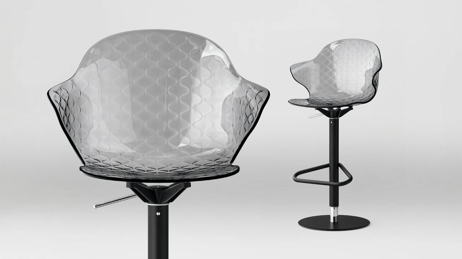 Sgabello regolabile in policarbonato Saint Tropez di Calligaris