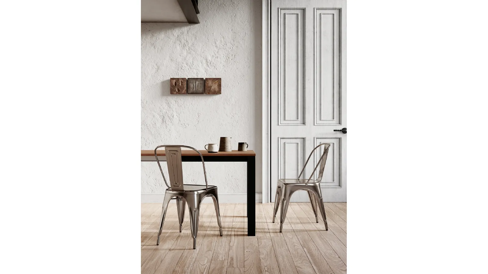 Sedia Seven in metallo verniciato di Arredo3
