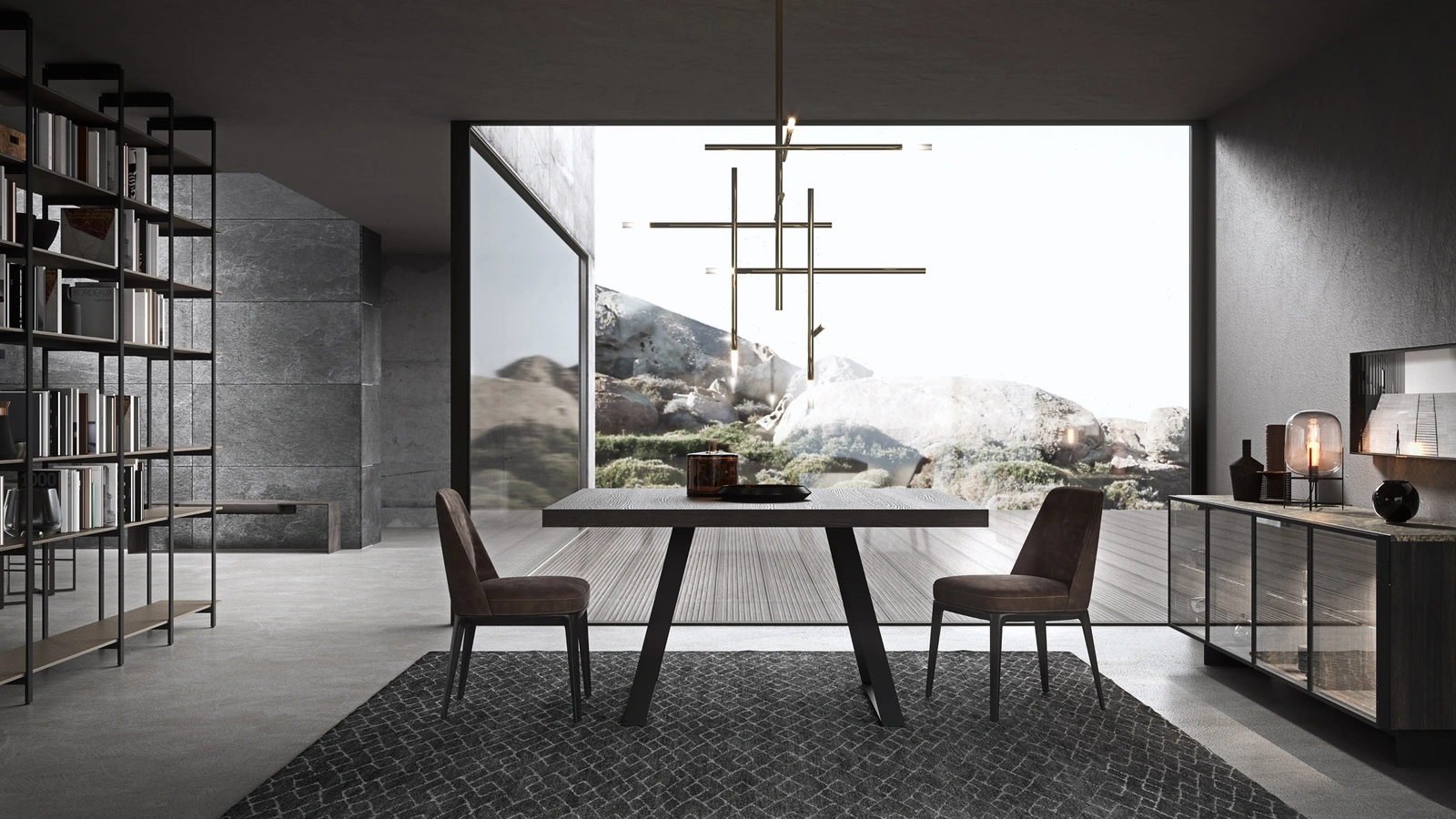 Tavolo Blade Wood di Modulnova
