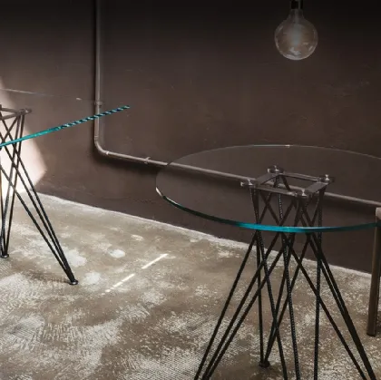 Tavolo in cristallo Ralph Bistrot di Cattelan Italia