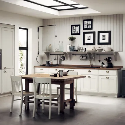 Cucina Classica Favilla con Top in Laminato Old Natural di Scavolini