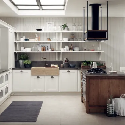 Cucina Classica Favilla in Laccato opaco Bianco di Scavolini