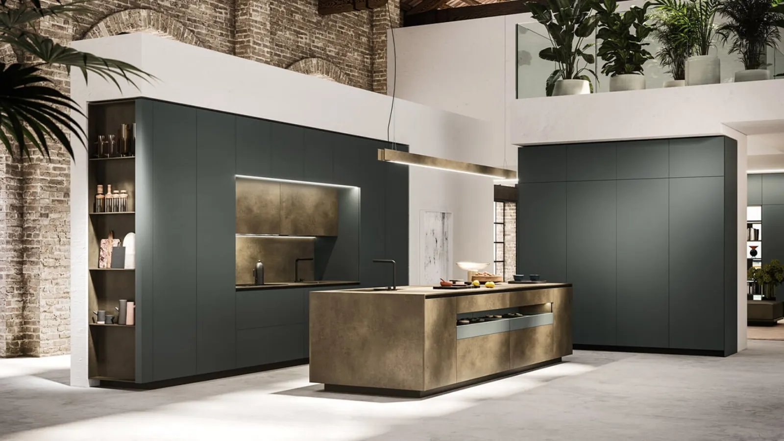 Cucina Design con isola Ak Project 05 di Arrital