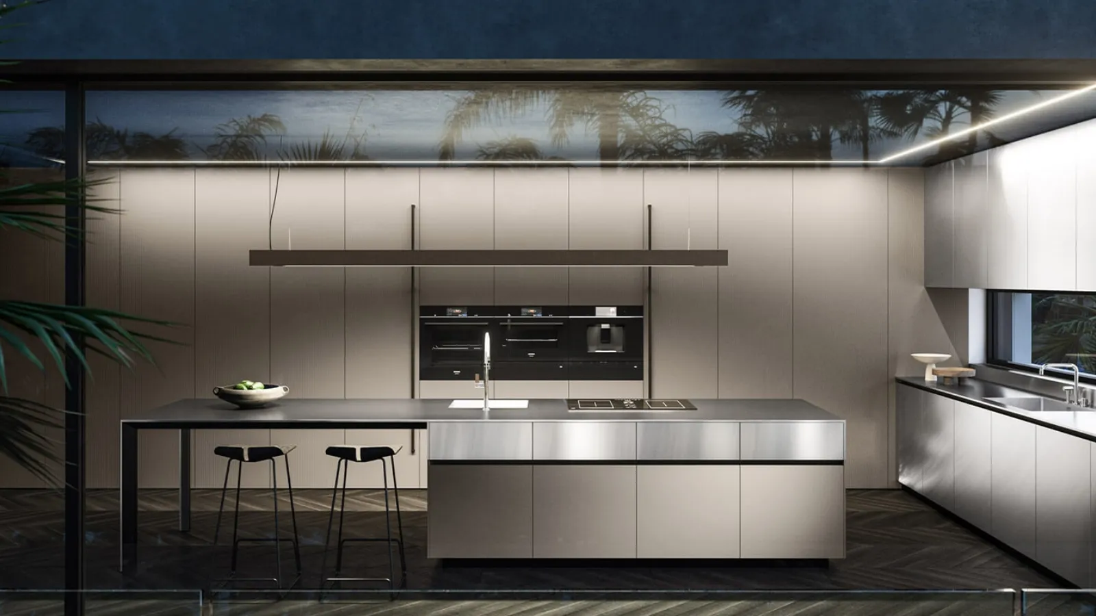 Cucina Design con isola Ak Project 07 di Arrital