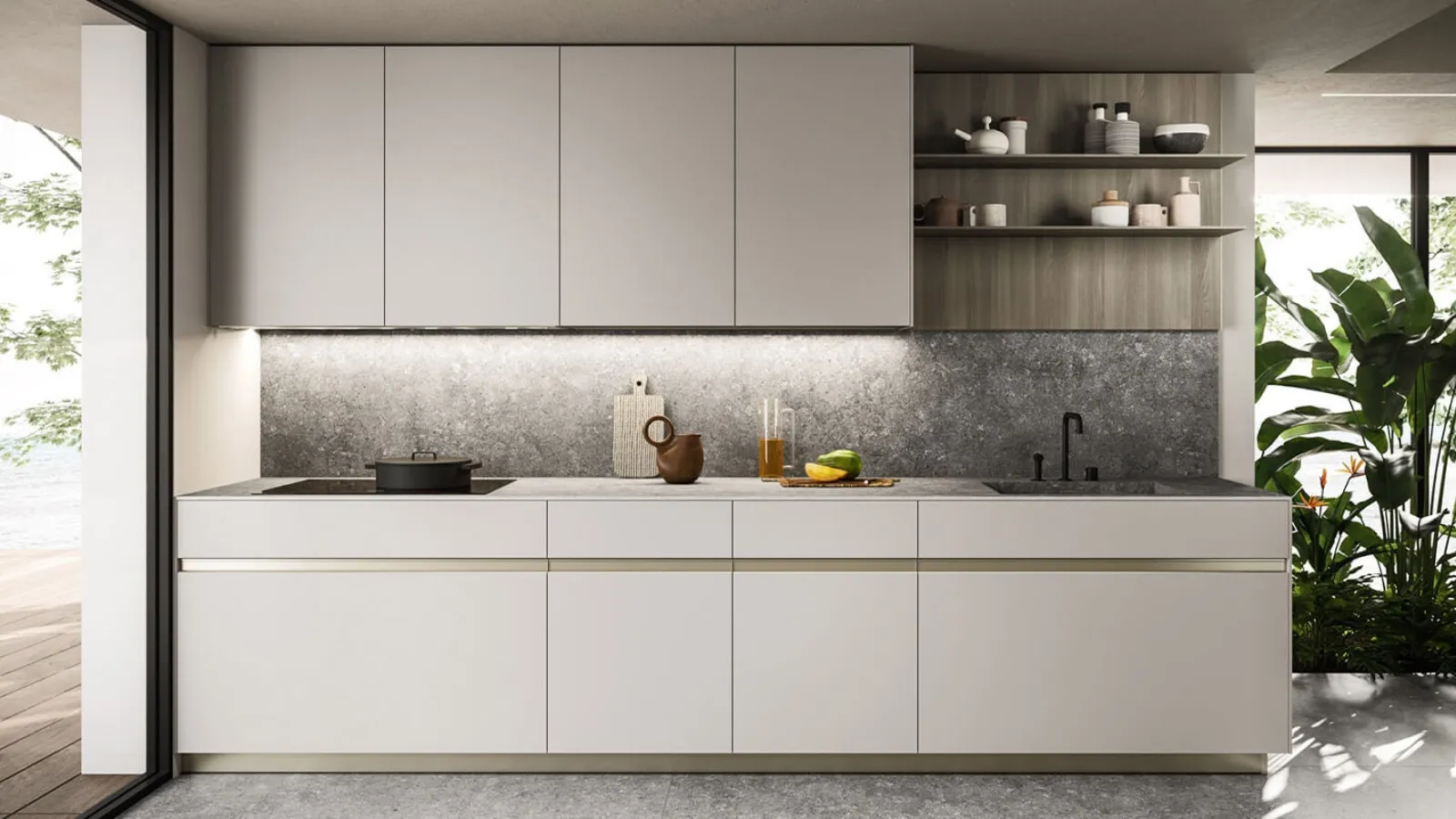 Cucina Design lineare Ak Project 08 di Arrital