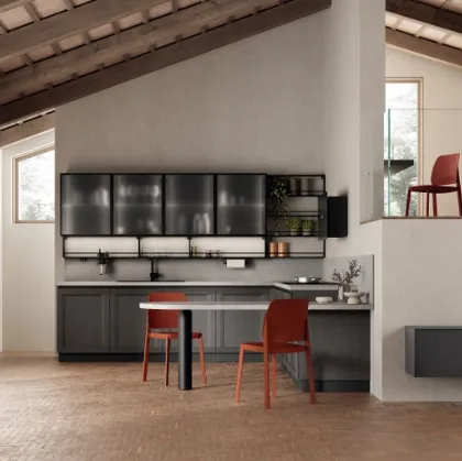 Cucina Moderna con penisola Regola 04 di Scavolini