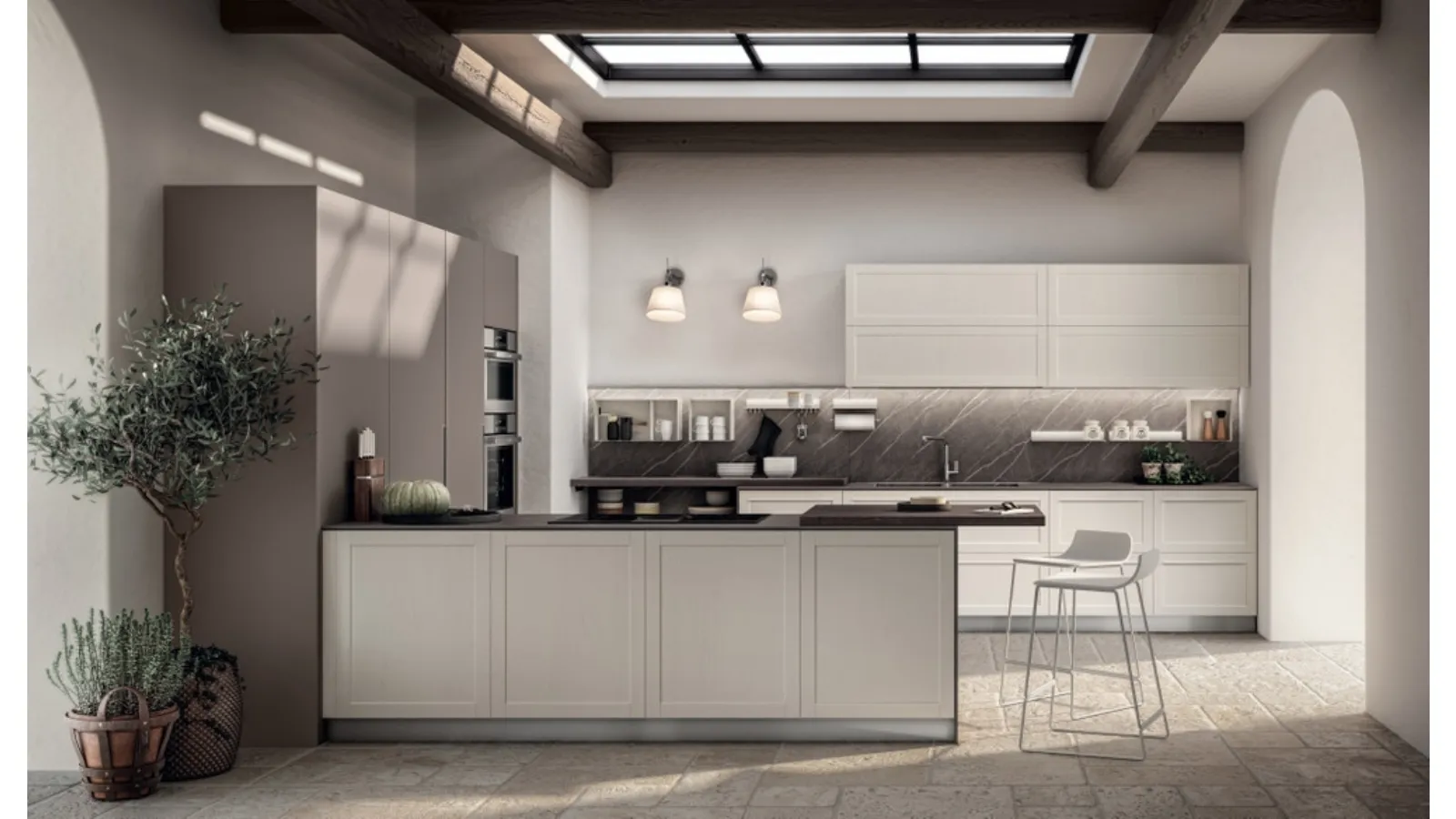 Cucina Moderna Carattere Dark Pulpis di Scavolini