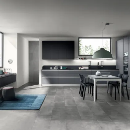 Cucina Moderna Dandy Plus Grigio Bromo di Scavolini