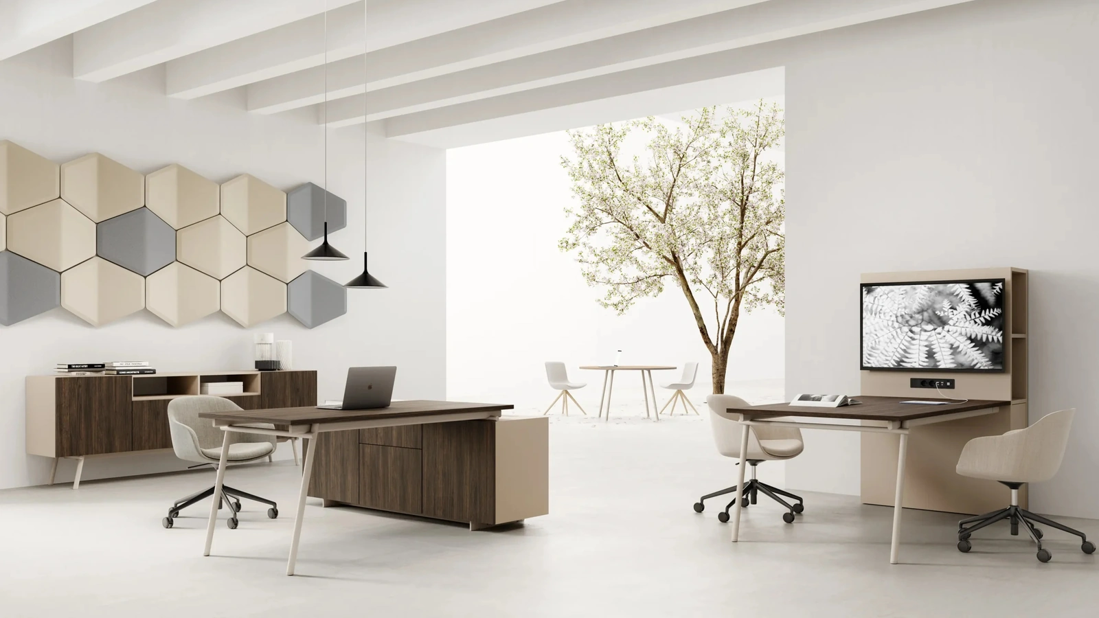 Scrivania Operativa Knot Media Wall DV821 di DVO