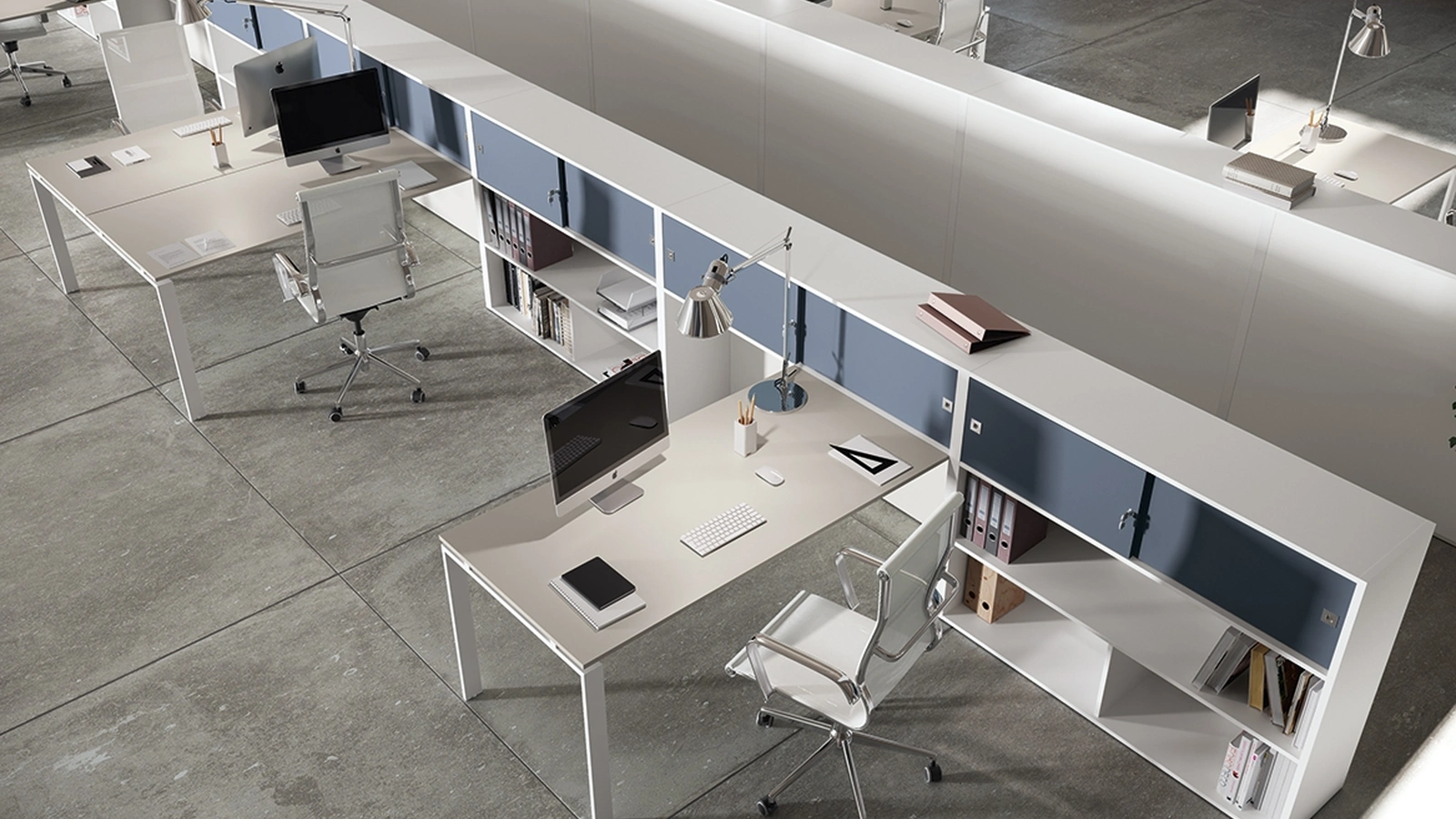 Scrivania Operativa Loft anello aperto di Colombini Office