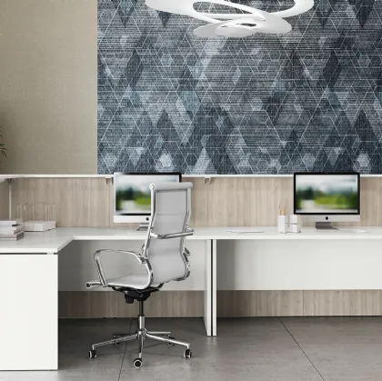 Scrivania Operativa Teko 08 in laccato bianco opaco e melaminico di Colombini Office