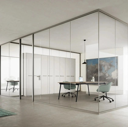 Parete Divisora Single Glass DV602 di DVO